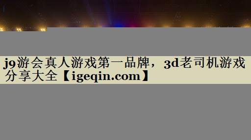 3d老司机游戏分享大全